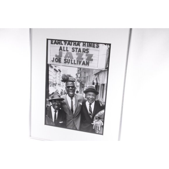 Vintage William Claxton framed print Earl ‘Fatha’ Hines All Stars Jazz photo - Picture 2 of 9
